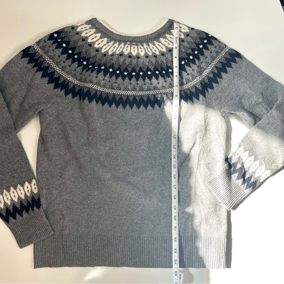 NWT Nautica Grey Wool Blend Sweater, L - Picture 3 of 5